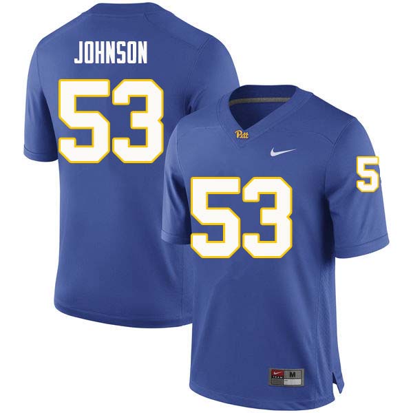 Men #53 Dorian Johnson Pittsburgh Panthers College Football Jerseys Sale-Royal